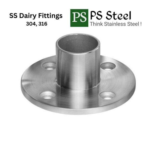 SS Round Long Neck Floor Flange Base